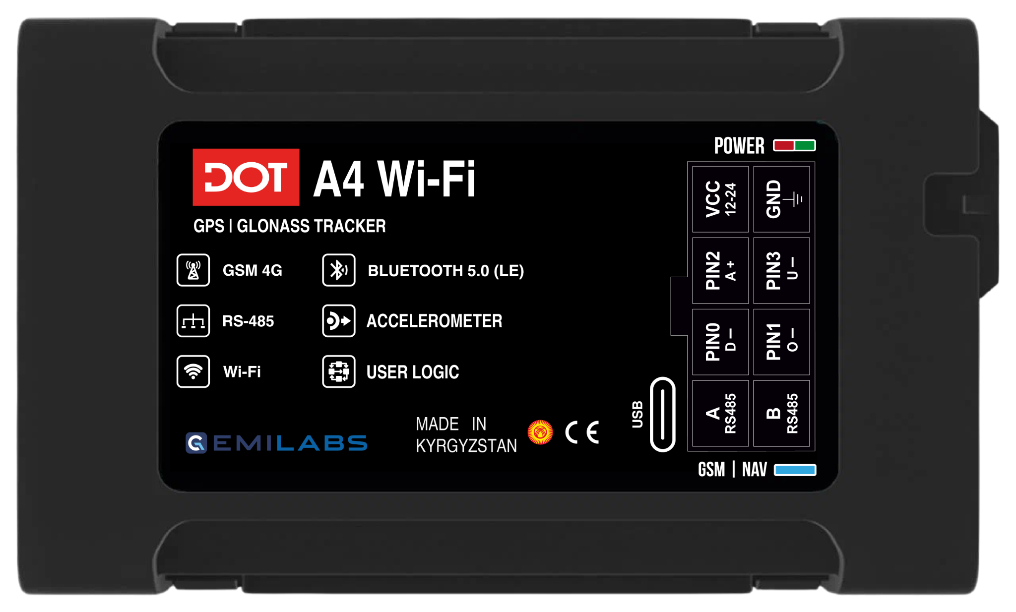 DOT A4 Wi-Fi — EDVADO product photo. See the model manual for mounting and connections.